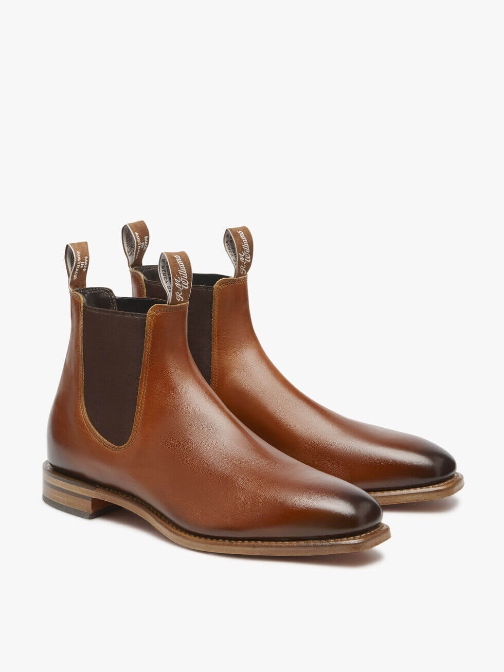R.M. Williams Chinchilla Burnished leather Natural Sole | Davids Of Haslemere