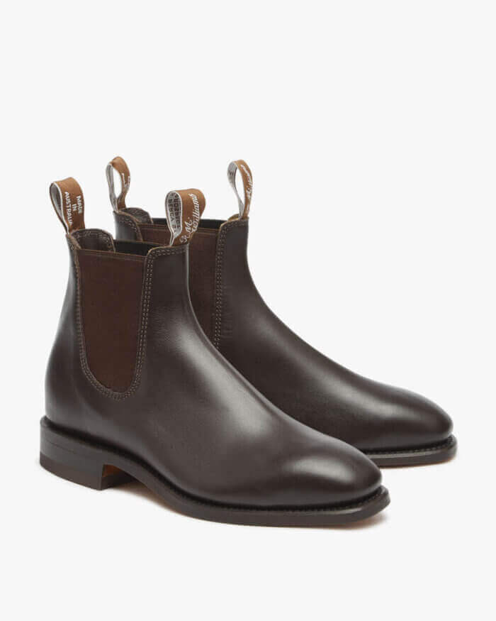 R.M. Williams Chestnut Craftsman Boot Yearling Leather | Davids Of Haslemere