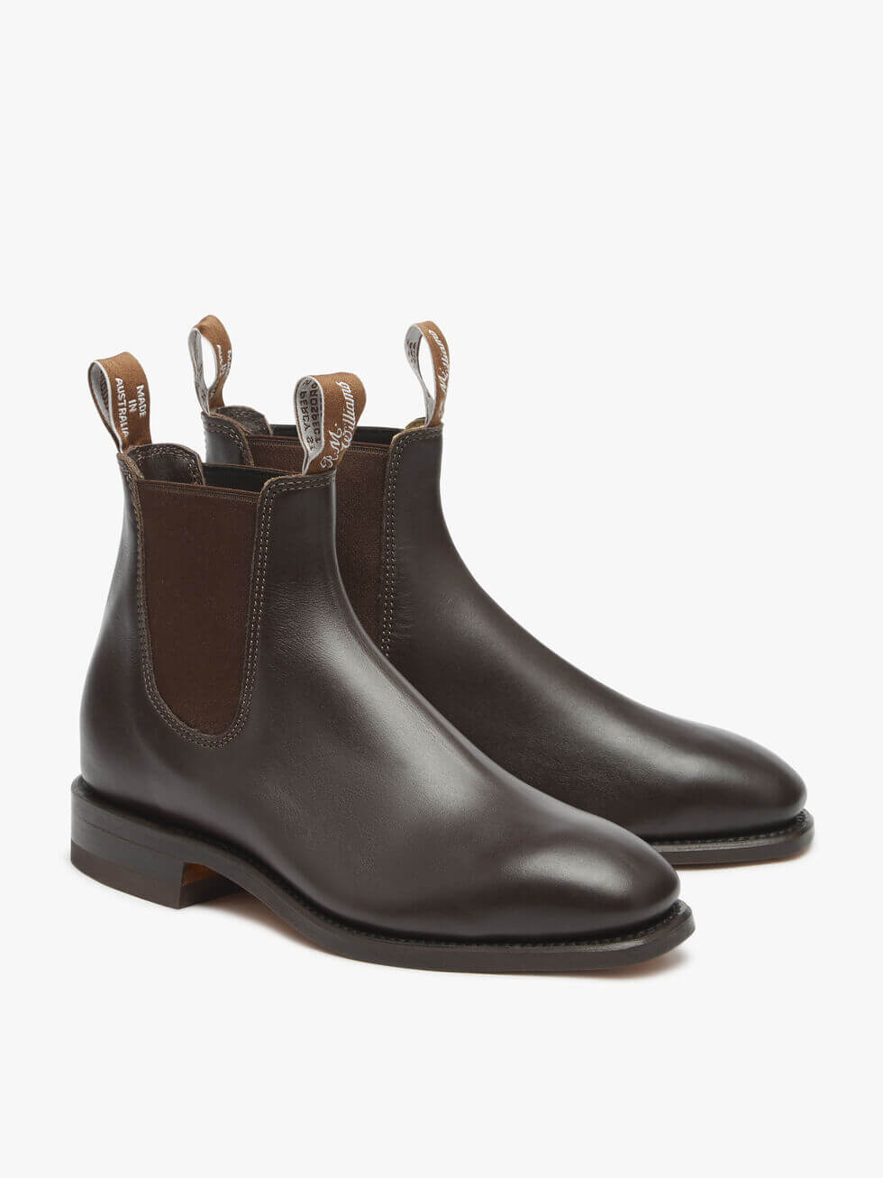 R.M. Williams Chestnut Craftsman Boot Yearling Leather | Davids Of Haslemere