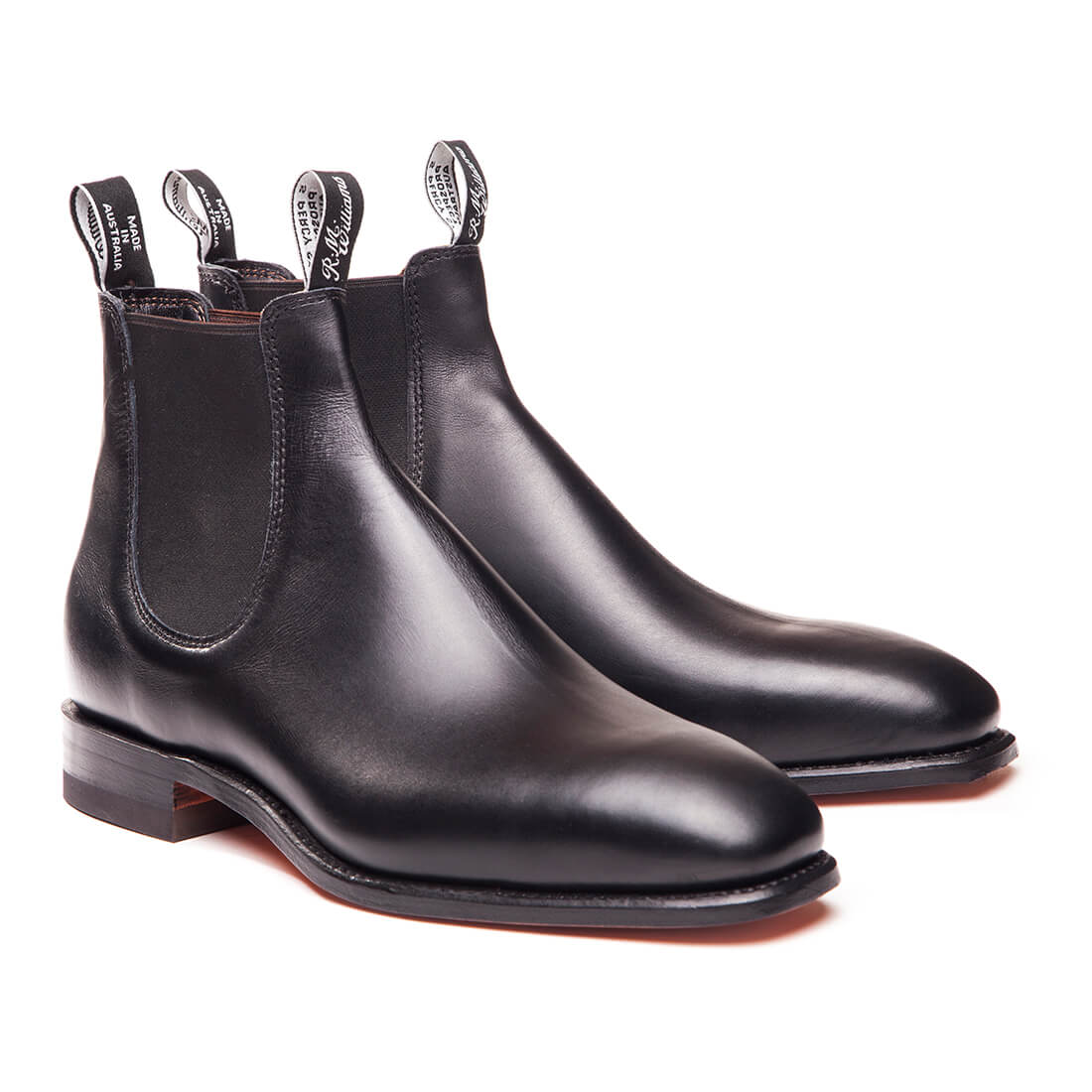 R.M. Williams Black Craftsman Boot Yearling Leather | Davids Of Haslemere