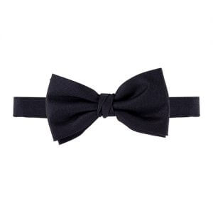Profuomo Silk Bow Ties Black | Davids Of Haslemere