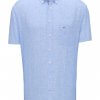 Fynch Hatton Linen Half Sleeve Shirt | Davids Of Haslemere