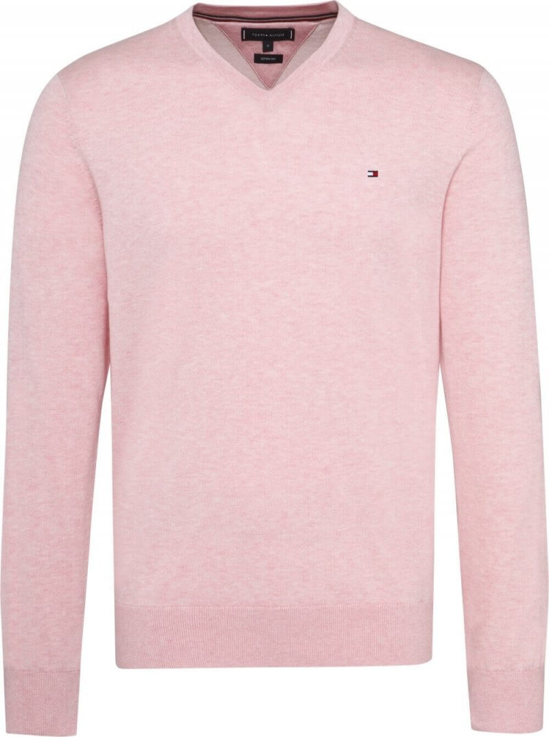 tommy hilfiger cotton silk v neck