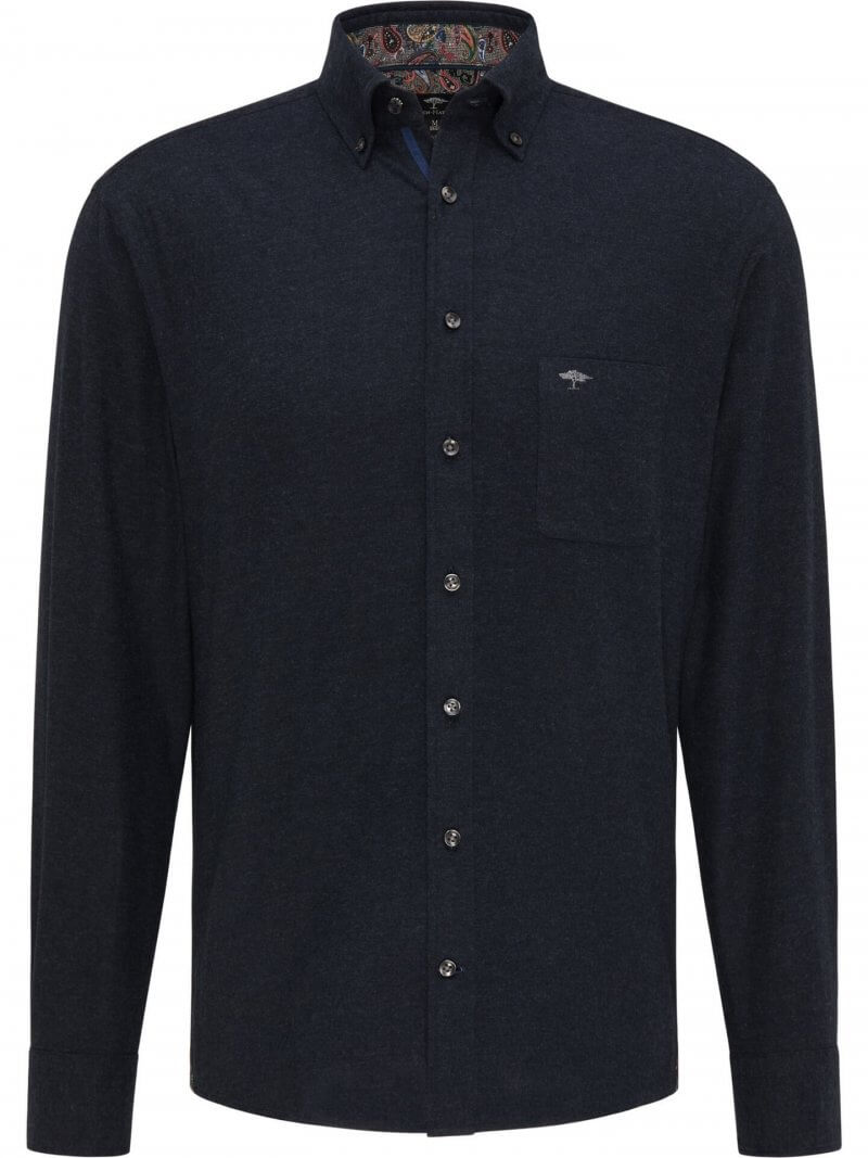 Fynch Hatton Flannel Shirt in Black