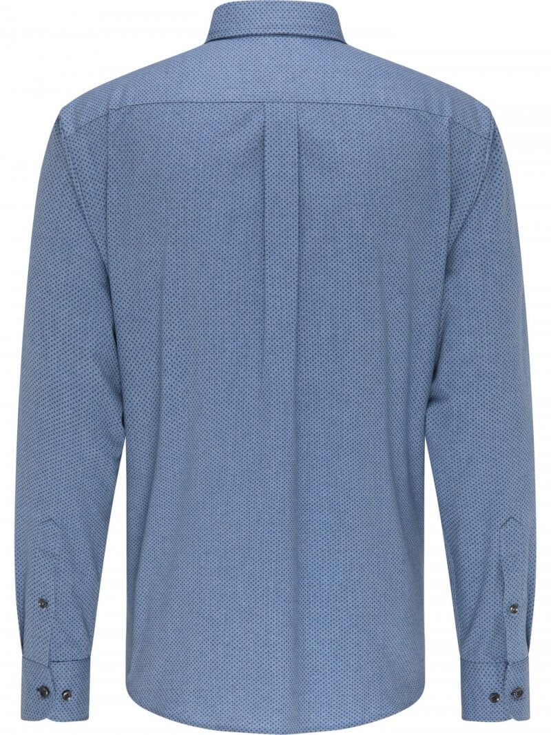 Fynch Hatton Blue Shirt with Pattern