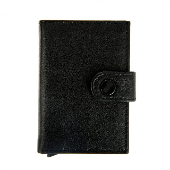 Dents Black Leather Cardholder Wallet