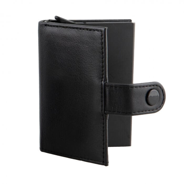 Dents Black Leather Cardholder Wallet