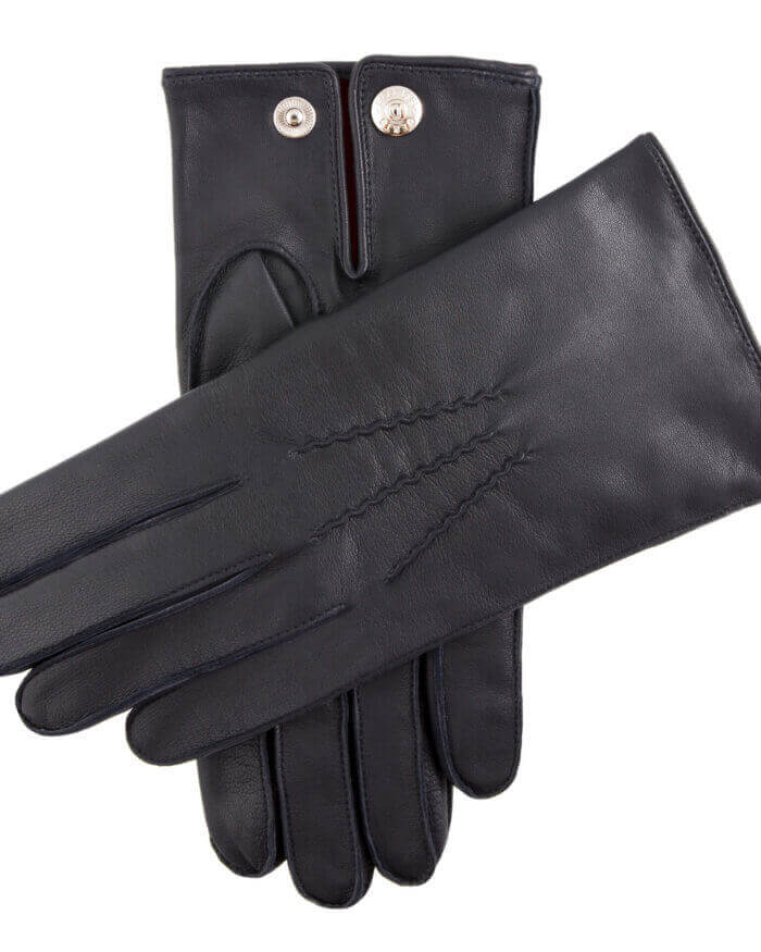 Dents Black Leather Gloves