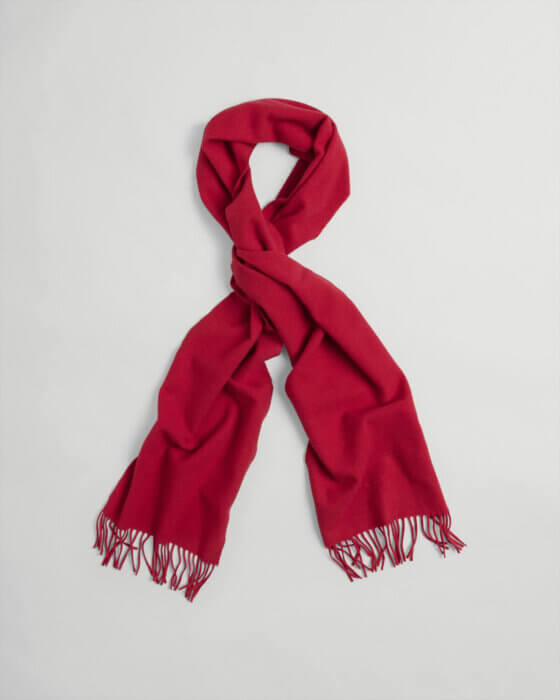Gant Solid Scarf in Red