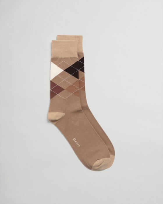 Gant Patterned Socks in Beige