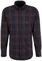 Fynch Hatton Long Sleeve Checkered Shirt