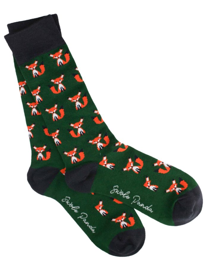 Swole Panda Fox Print Socks