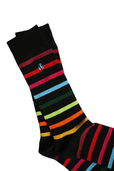 Swole Panda Striped Socks