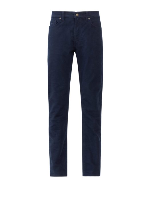 Navy Moleskin Trousers