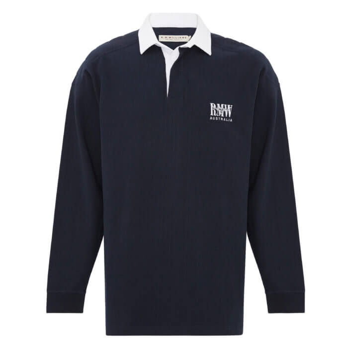 R.M Williams Navy Rugby Polo