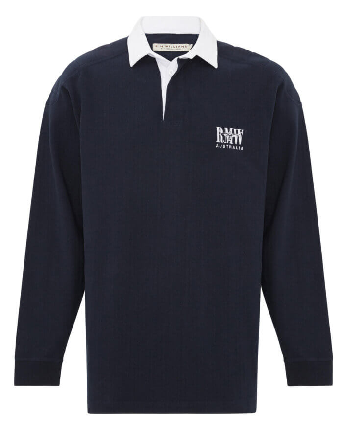 R.M Williams Navy Rugby Polo