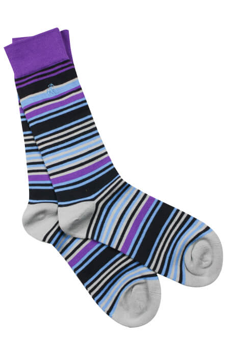 Swole Panda Striped Socks