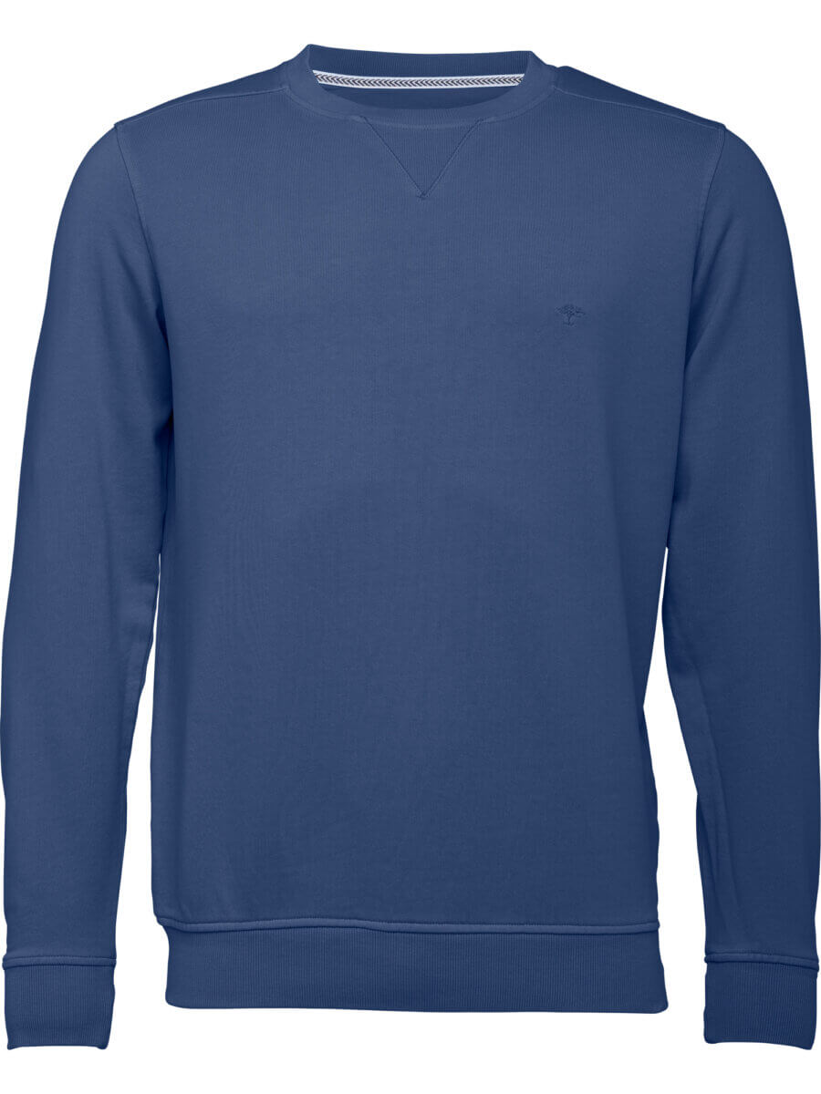 Fynch Hatton Crew Neck Sweater in Blue