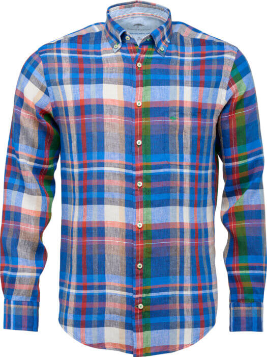 Fynch Hatton Linen Check Shirt