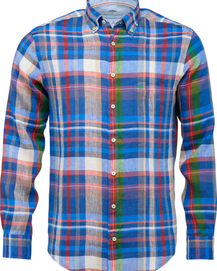 Fynch Hatton Linen Check Shirt