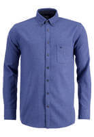Fynch Hatton Premium Soft Flannel Shirt Midblue