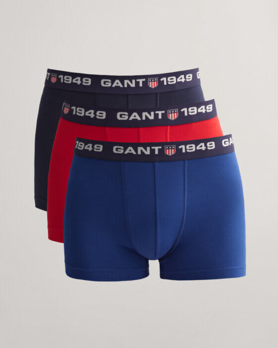 Gant Retro Shield Trunk 3 – Pack Navy/Red/Blue