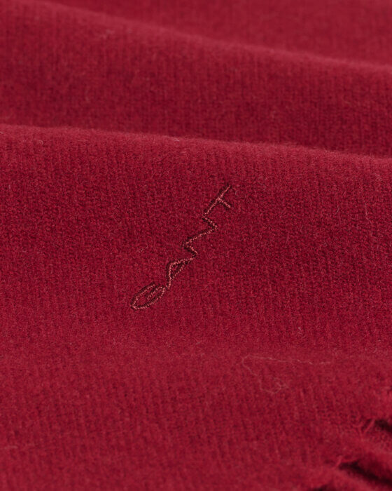 Gant Wool Scarves Plumped Red close