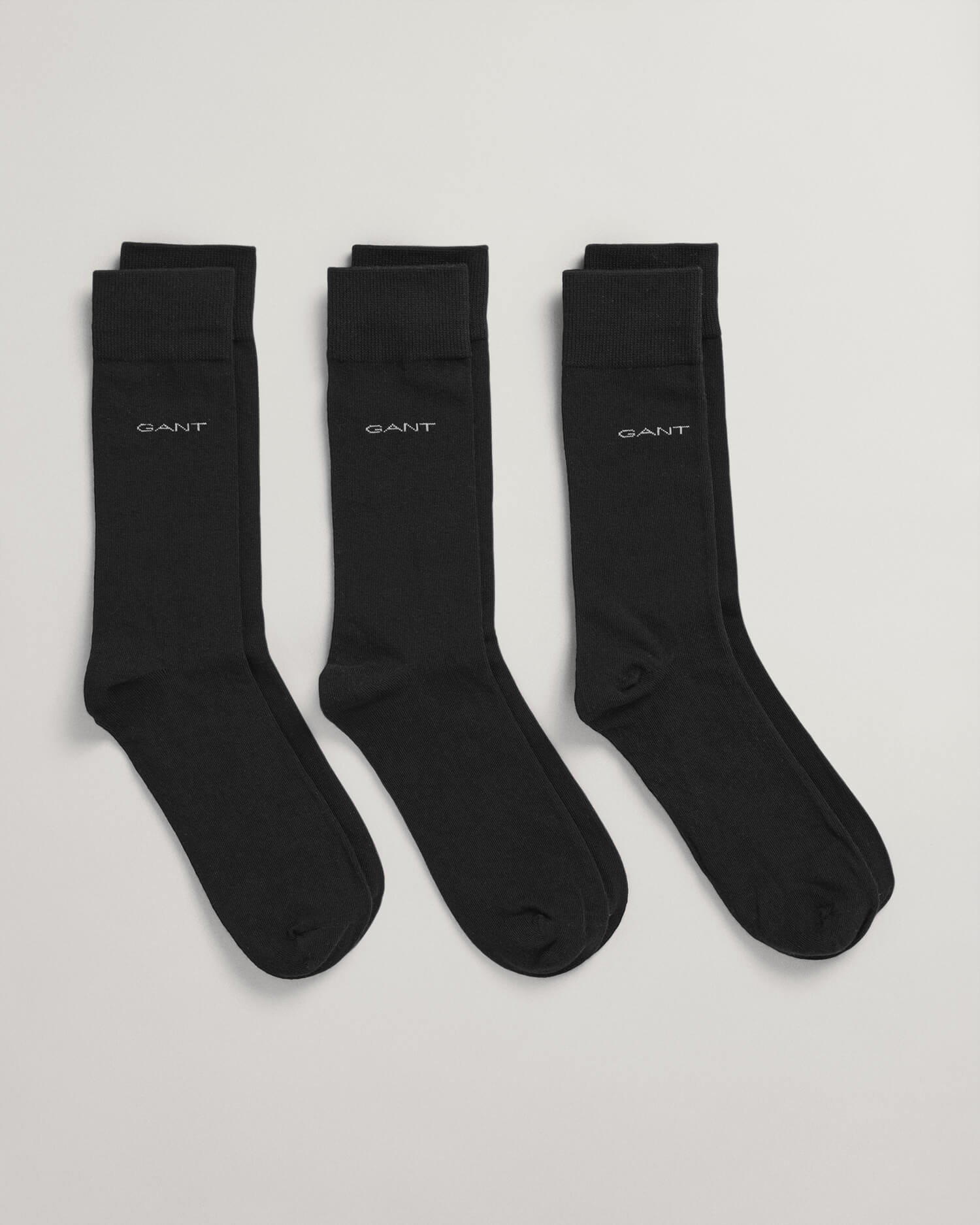 Gant Sized Soft Cotton 3-Pack Socks Black