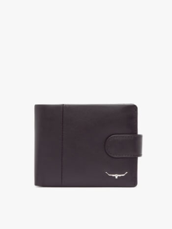 R M Williams Leather Wallet black