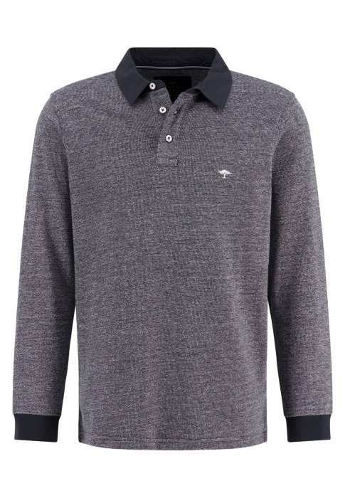 Fynch Hatton Long Sleeve Polo front