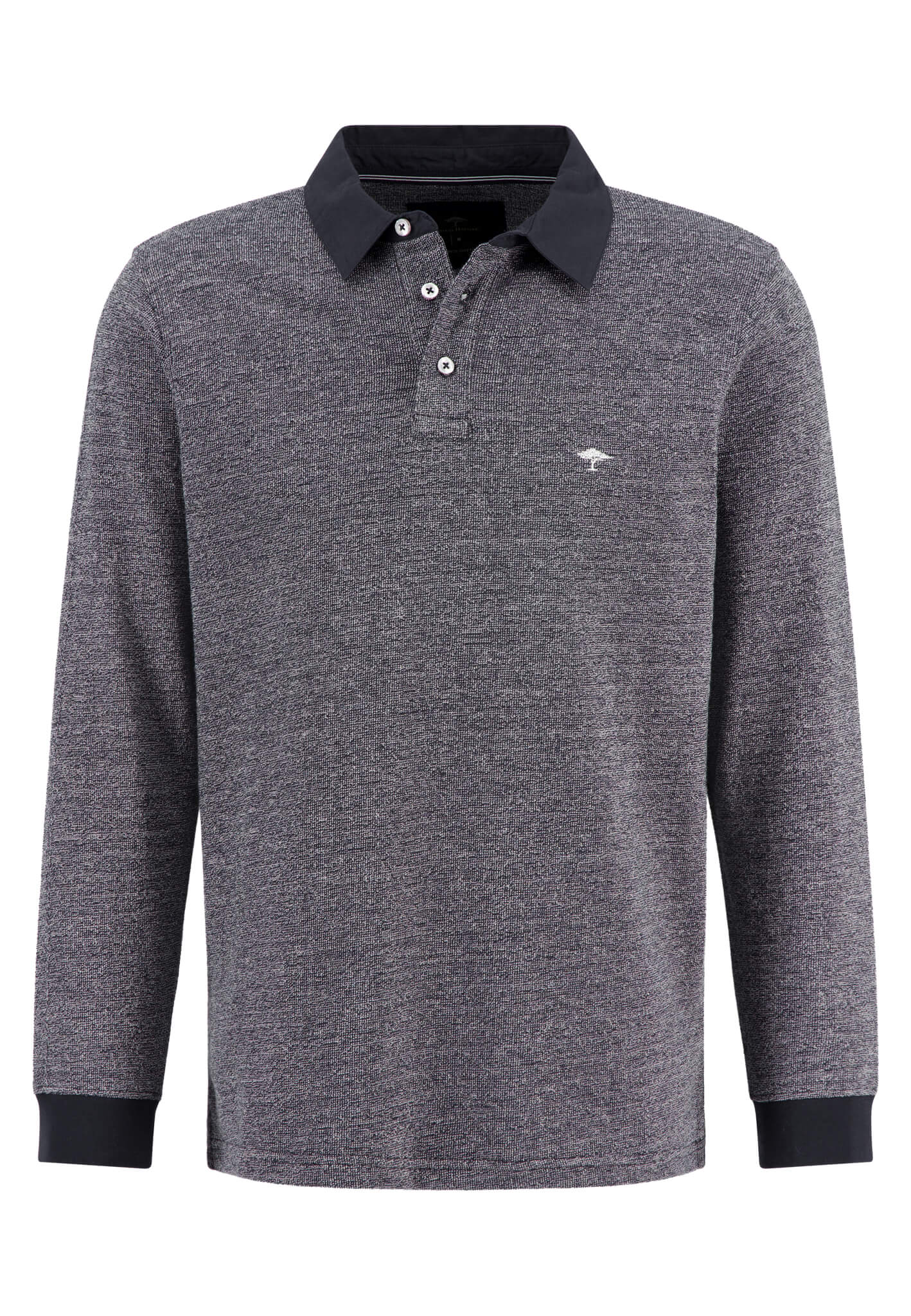 Fynch Hatton Long Sleeve Polo front
