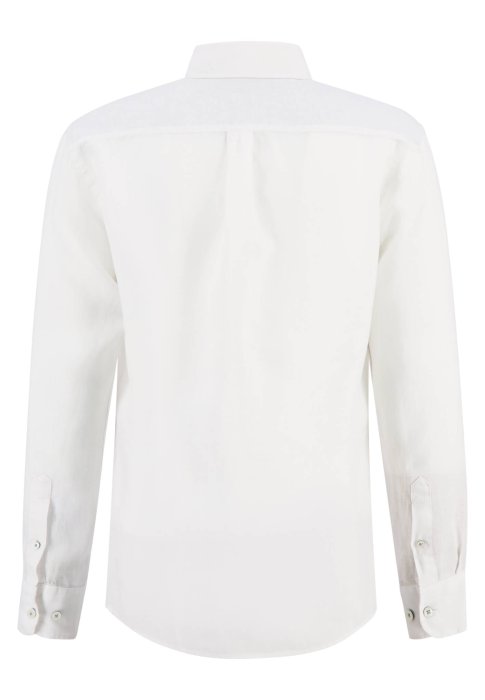 Fynch Hatton Pure Linen Shirts White back