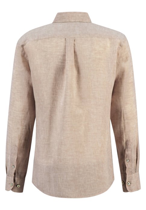 Fynch Hatton Pure Linen Shirts Sand back