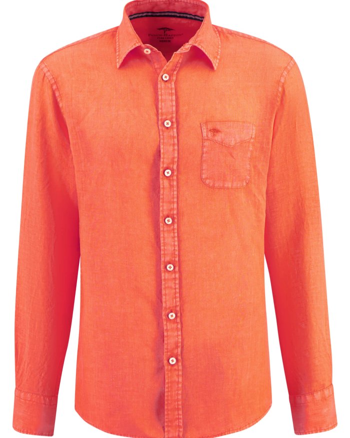 Fynch Hatton Garment Dyed Linen Orange 2