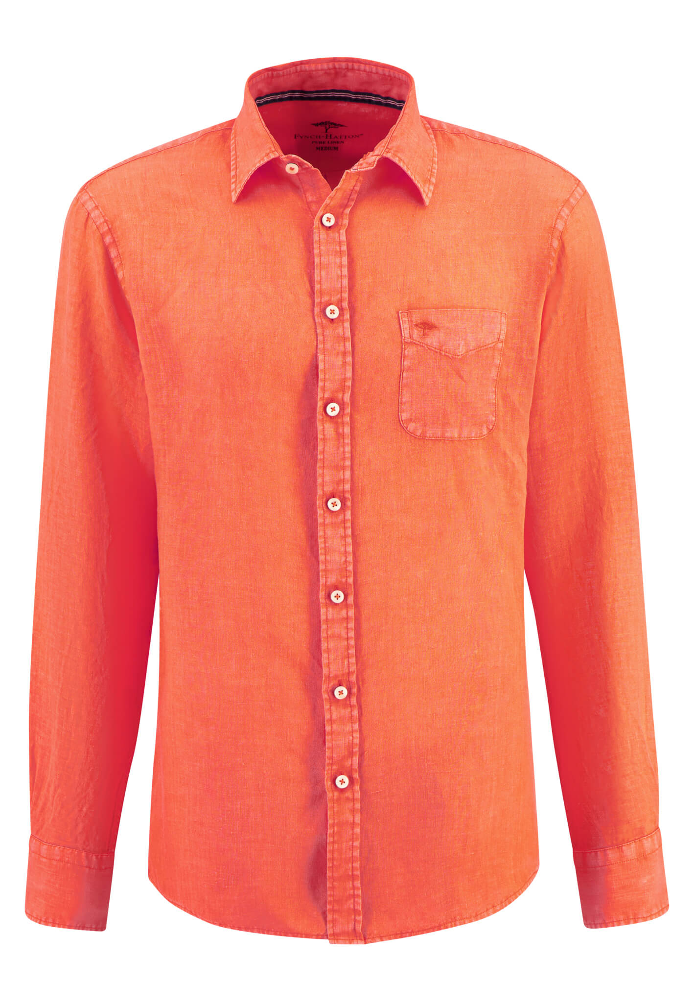 Fynch Hatton Garment Dyed Linen Orange 2