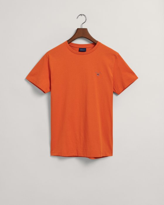 Gant Original Short Sleeve T Shirt Pumpkin Orange