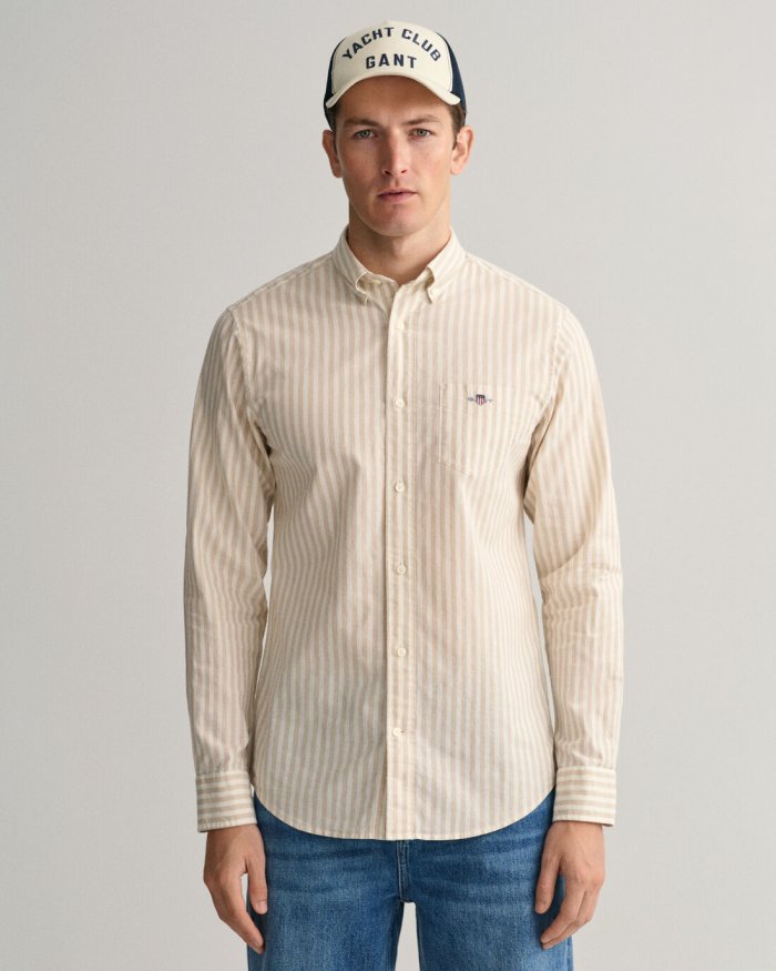 Gant Reg Fit Cotton/Linen Stripe Shirt