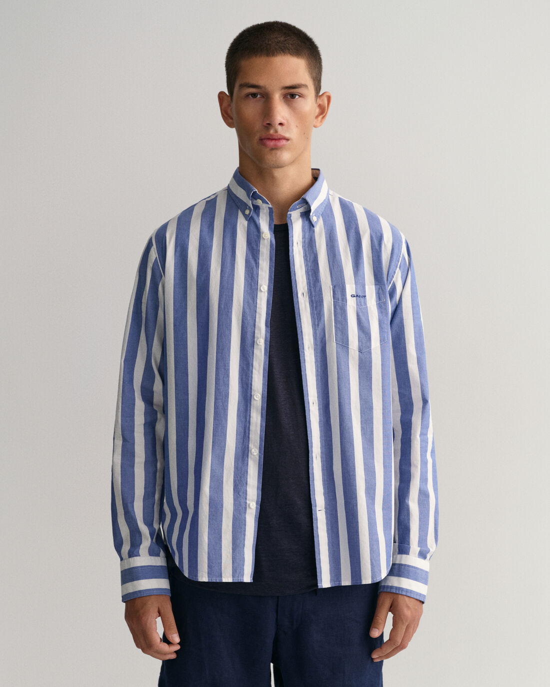 Gant Reg Fit Wide Striped Broadcloth Shirt