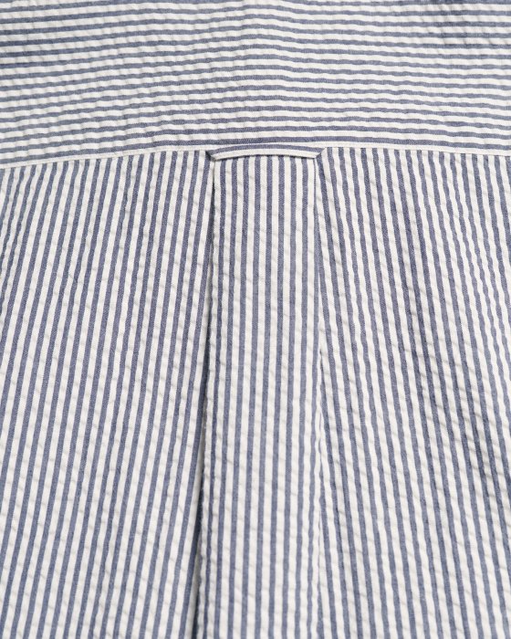 Gant Reg Fit Seersucker Short Sleeve Shirt back