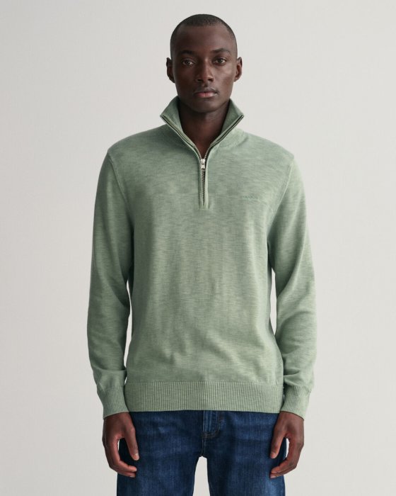 Gant Cotton Flamme Half Zip Sweater model