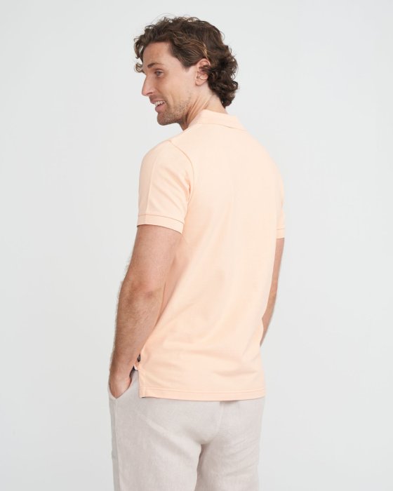 Holebrook Arvid Polo Shirt Pale Apricot back
