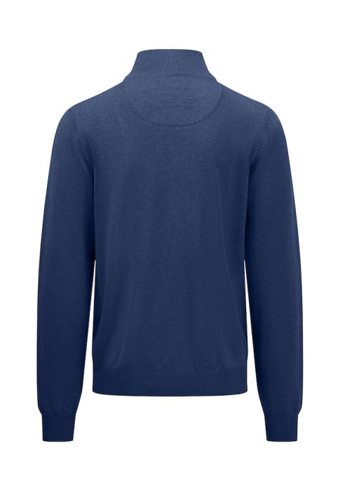 Fynhc Hatton blue quarter zip jumper back