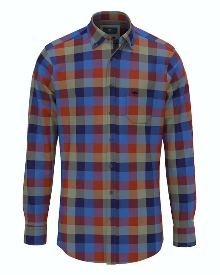 Fynch Hatton colourful checked shirt