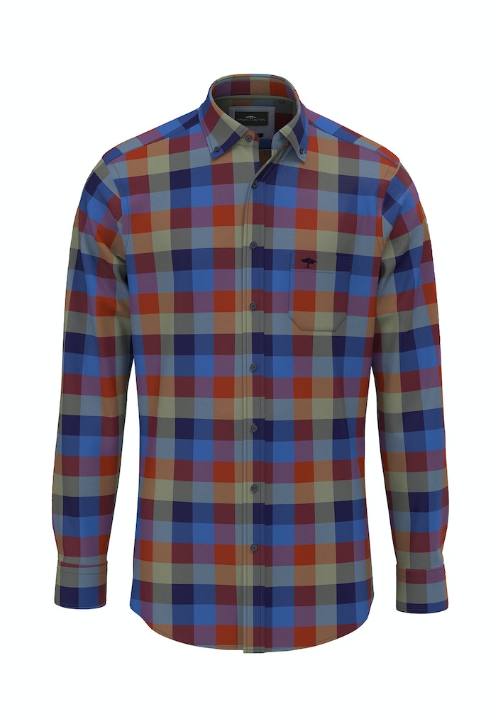 Fynch Hatton colourful checked shirt