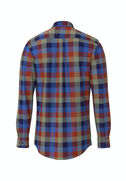 Fynch Hatton colourful checked shirt back