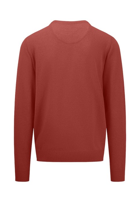 Fynhc Hatton round neck orange jumper back