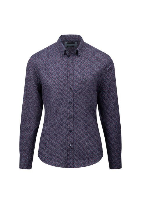 Fynch Hatton purple patterned shirt