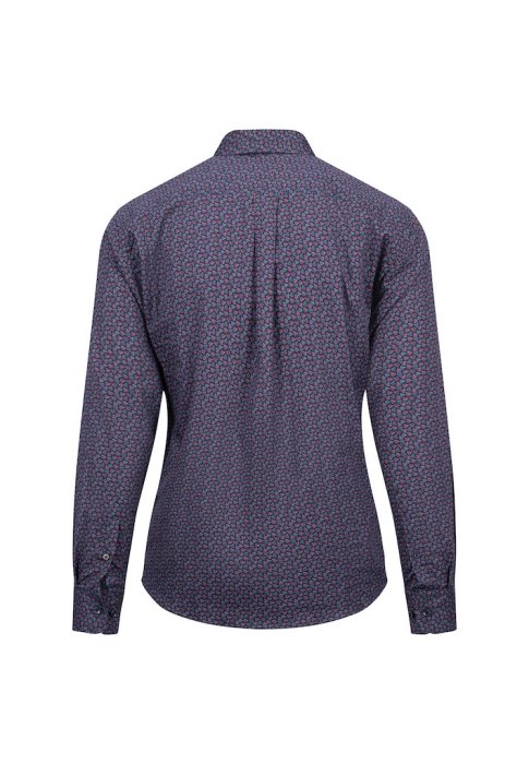 Fynch Hatton purple patterned shirt back