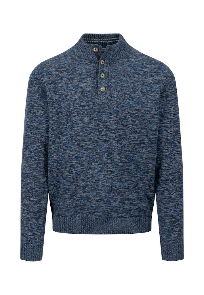 Fynch Hatton quarter buttoned jumper