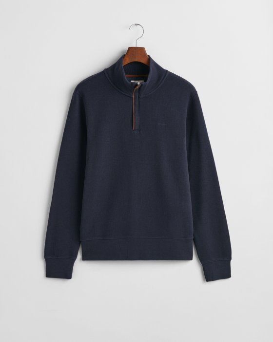 Gant dark blue quarter zip jumper on hanger